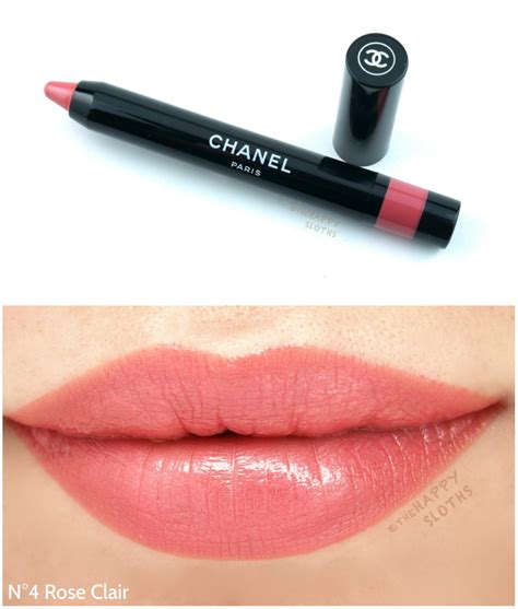 chanel le rouge crayon de couleur in shade no 1|chanel crayon lipstick.